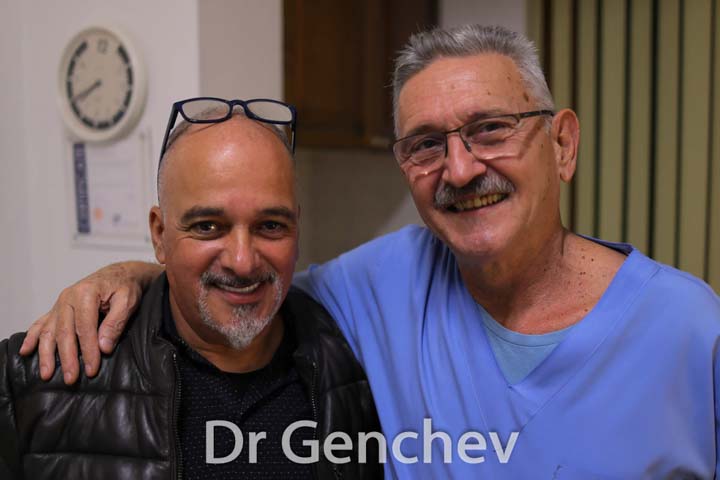 Dott Genchev with a patient for basal dental implants